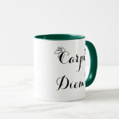 Mug bicolore 7 Carpe Diem (Devant droit)