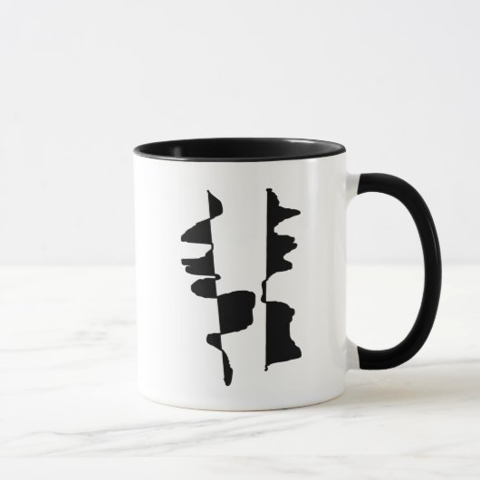 Mug bicolore Abstrait Dual Face (Droite)