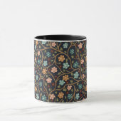 Mug bicolore avec branches et fleurs (Centre)