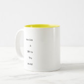 Mug bicolore caramel 330ml (Devant gauche)