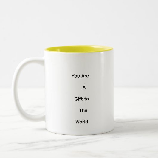 Mug bicolore caramel 330ml (Gauche)