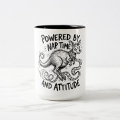 Mug Bicolore Citation Drôle de Kangourou (Centre)