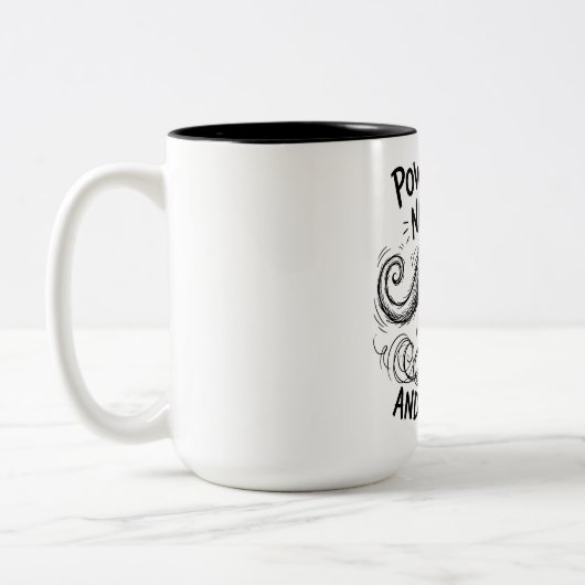 Mug Bicolore Citation Drôle de Kangourou (Gauche)