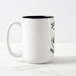 Mug Bicolore Citation Drôle Faon Tacheté Humour