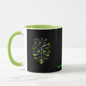 Mug bicolore Cœur Cybernétique Overclocké SYSTEM G (Gauche)