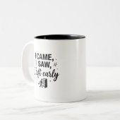 Mug bicolore Early Bird Escapes (Devant gauche)