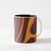 Mug bicolore, fluide et ondulé (Devant droit)