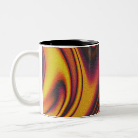 Mug bicolore, fluide et ondulé (Gauche)