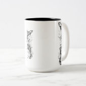Mug bicolore Koi Pond - 15 oz (Devant droit)
