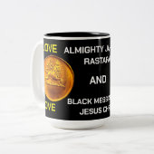 Mug bicolore LOVE JAHOVAH, 15 oz (Devant gauche)