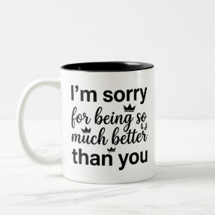Mug bicolore pour snob du café 330 ml
