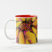Mug bicolore "Tournesol magique" 11oz (Gauche)