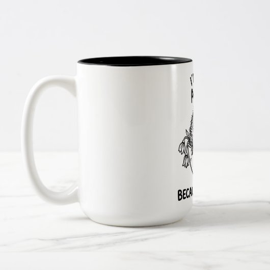 Mug Bicolore Wombat Drôle Citation Café (Gauche)