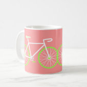 Mug Bicyclette blanche et verte (Devant gauche)