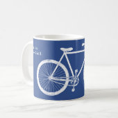Mug Bicyclette Boug de café personnalisé (Devant gauche)