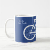 Mug Bicyclette Boug de café personnalisé (Gauche)