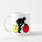 Mug Bicyclette colorée multi de vélo (Gauche)
