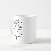 MUG BICYCLETTE DE S D'HOMMES DE VÉLO ' (Devant gauche)