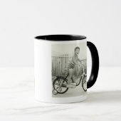 Mug Bicyclette d'équitation de fille (Devant droit)