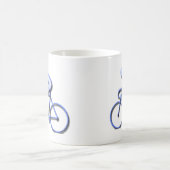 Mug Bicyclette emballant dans le bleu (Centre)