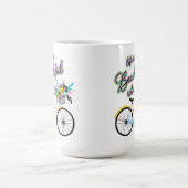 Mug Bicyclette enchanteresse : La vie est une belle ba (Centre)