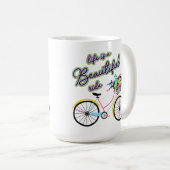 Mug Bicyclette enchanteresse : La vie est une belle ba (Devant droit)