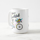 Mug Bicyclette enchanteresse : La vie est une belle ba (Devant gauche)