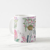 Mug Bicyclette et fleurs élégantes (Devant gauche)