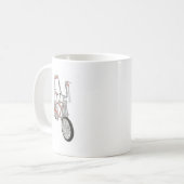 Mug Bicyclette orange classique de vélo des années 60 (Devant gauche)