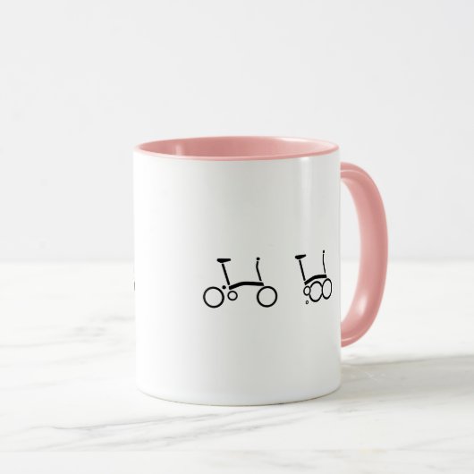 Mug Bicyclette se pliante de vélo de Brompton (Devant droit)
