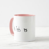 Mug Bicyclette se pliante de vélo de Brompton (Devant gauche)