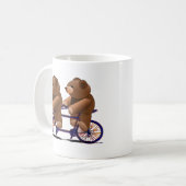 Mug Bicyclette Tandem, Teddy Bear Print (Devant gauche)