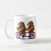 Mug Bicyclette Tandem, Teddy Bear Print (Gauche)
