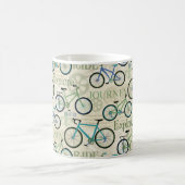 Mug Bicyclette Voyage bleu (Centre)