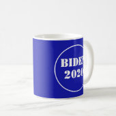 Mug Biden 2020 Bleu Royal & Blanc (Devant droit)