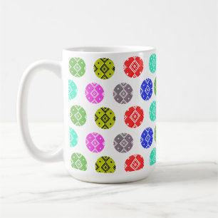 Mug Biélorussie colorée Motif folklorique В ы ш и в а 