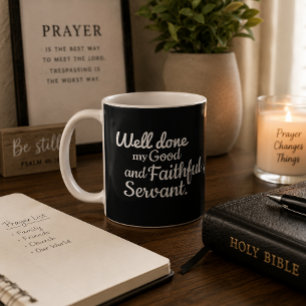 Mug 'Bien fait' Foi Matthieu 25:23 Méditation du matin