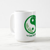 Mug Bien manger Bonne sensation Bonne alimentation et  (Devant gauche)