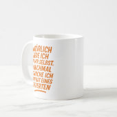 Mug Bien sûr, je parle avec moi-même. Avis d'expert (Devant gauche)
