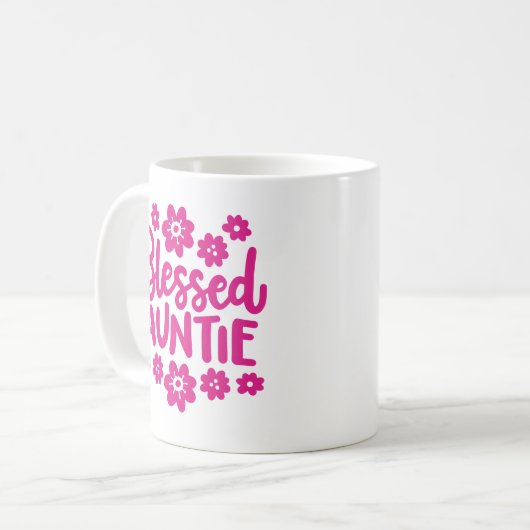 Mug "Bienheureuse Tante" (Devant gauche)