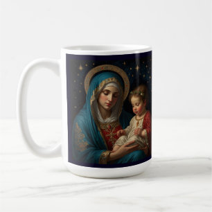 Mug Bienheureuse Vierge Marie & Jésus Nativité Noël