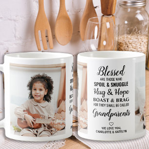 Mug Bienheureux grands-parents Moderne Personnalisé 2 