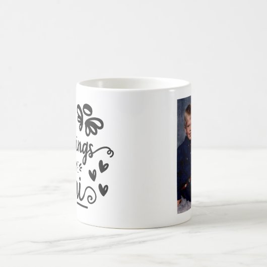 Mug Bienheureux Mimi - Meilleure grand-mère - Ajouter  (Centre)