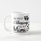 Mug Bienheureux Mimi - Meilleure grand-mère - Ajouter (Gauche)