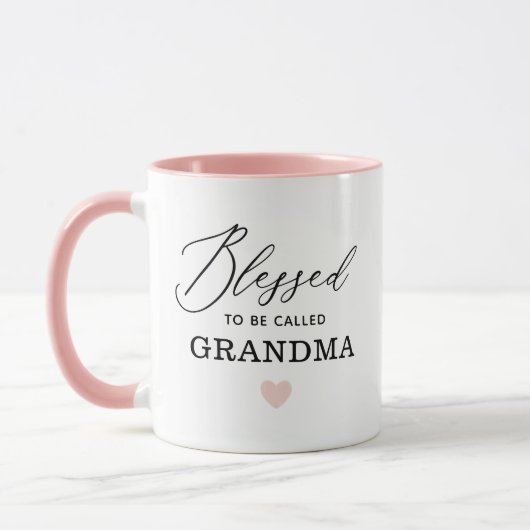Mug Bienheureux moderne d'être appelé la fête des mama (Gauche)