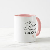 Mug Bienheureux moderne d'être appelé la fête des mama (Devant droit)