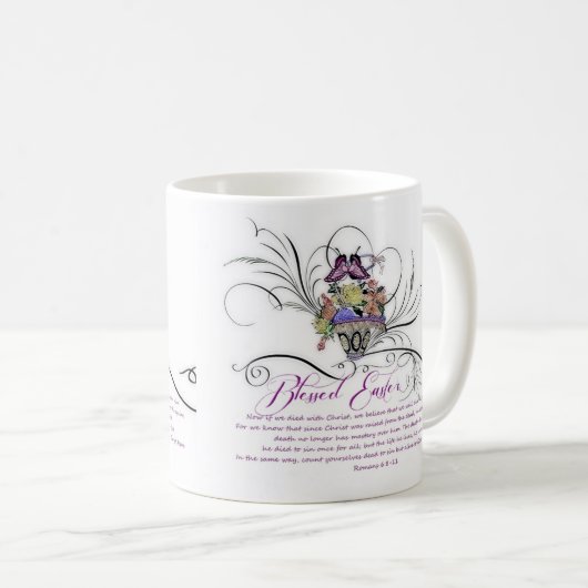 Mug Bienheureux Pâques (Devant droit)