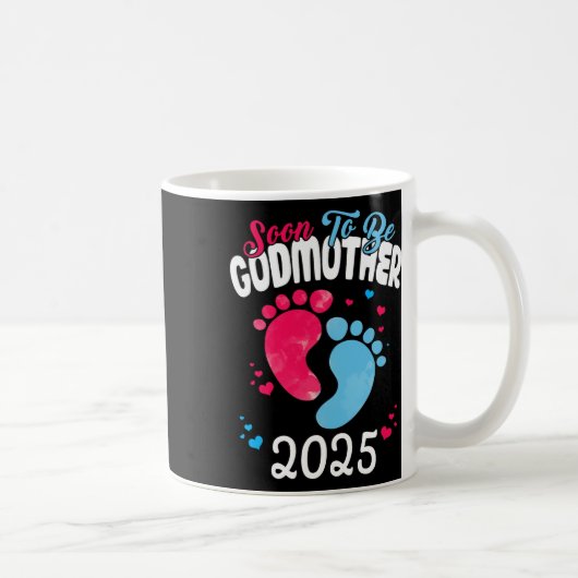 Mug Bientôt Être Godmère 2025 Grossesse Faire-part (Droite)