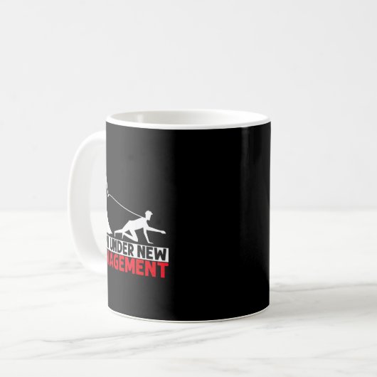 Mug Bientôt sous nouvelle direction Enterrement de vie (Devant gauche)