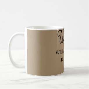 Mug Bienvenue à la maison ajout du nom de famille inau